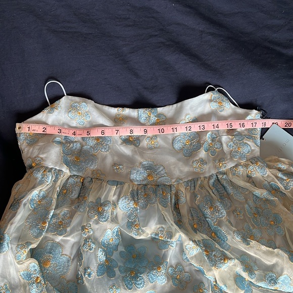 NWT Macgraw blubell organza floral dress - Picture 17 of 17